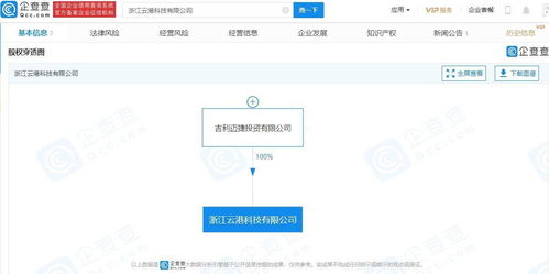 吉利科技新公司落地浙江，信息系统集成服务成战略新支点